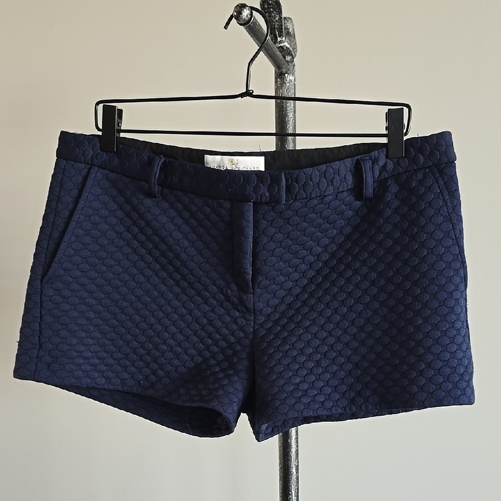 Amanda Uprichard Navy Shorts - Picture 1 of 4